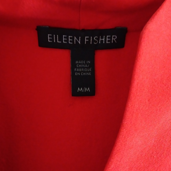 Eileen fisher 100% silk dark orange blouse tunic in excellent condition. - Picture 2 of 6